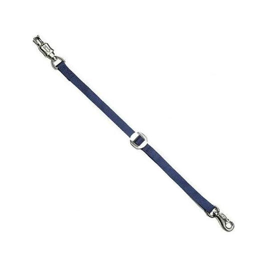 Smart Horse Gear - Trailer Ties Nickel Plated Bull Snap & Panic Snap 32" Long Adjustable