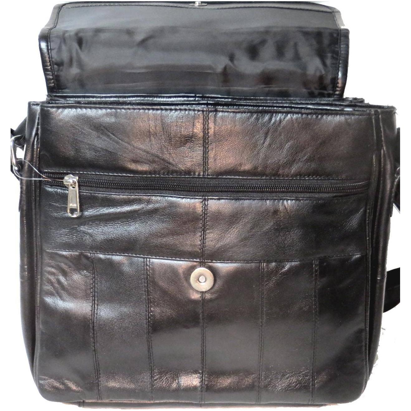 IGI CANADA - Genuine Lambskin Leather Ladies Flapover Shoulder Bag #6080