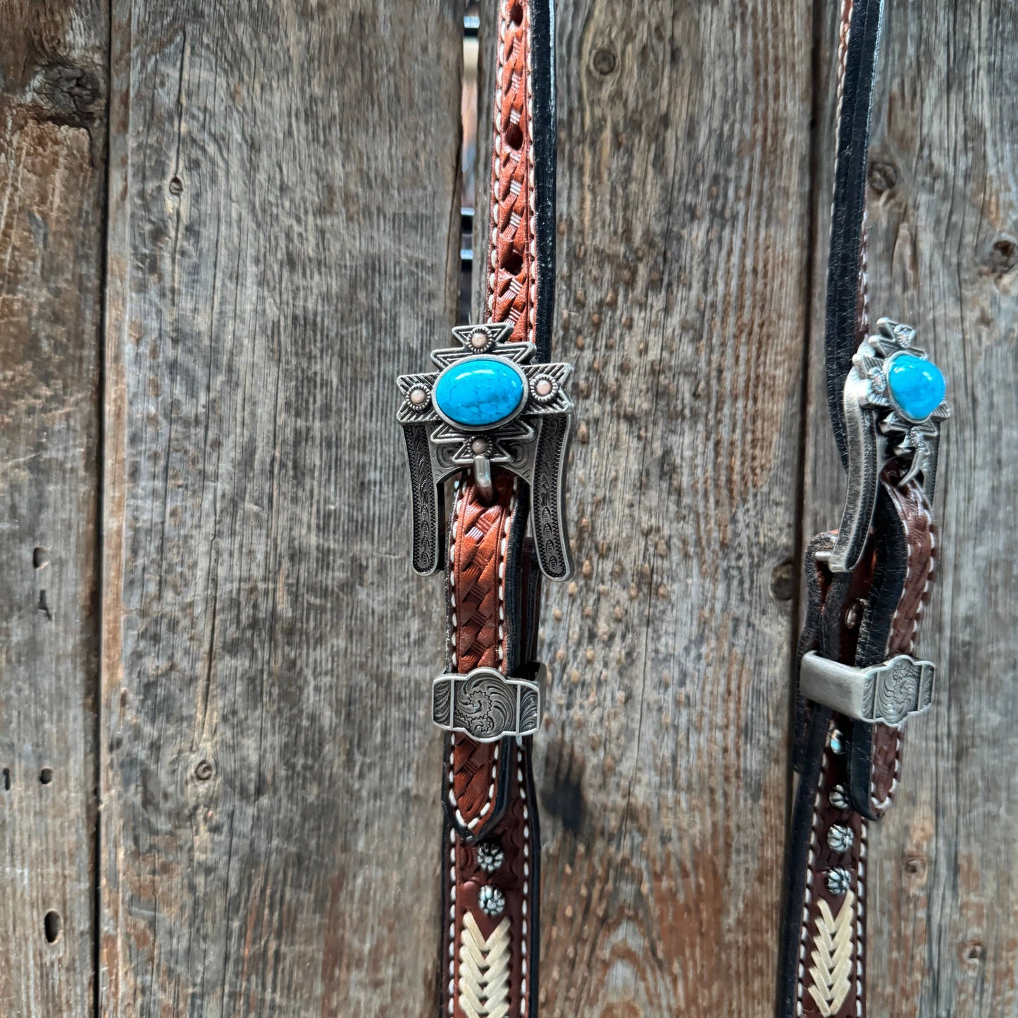 Rodeo Drive - Rawhide South West One Ear Headstall and Breastcollar Tack Set #OEBC409