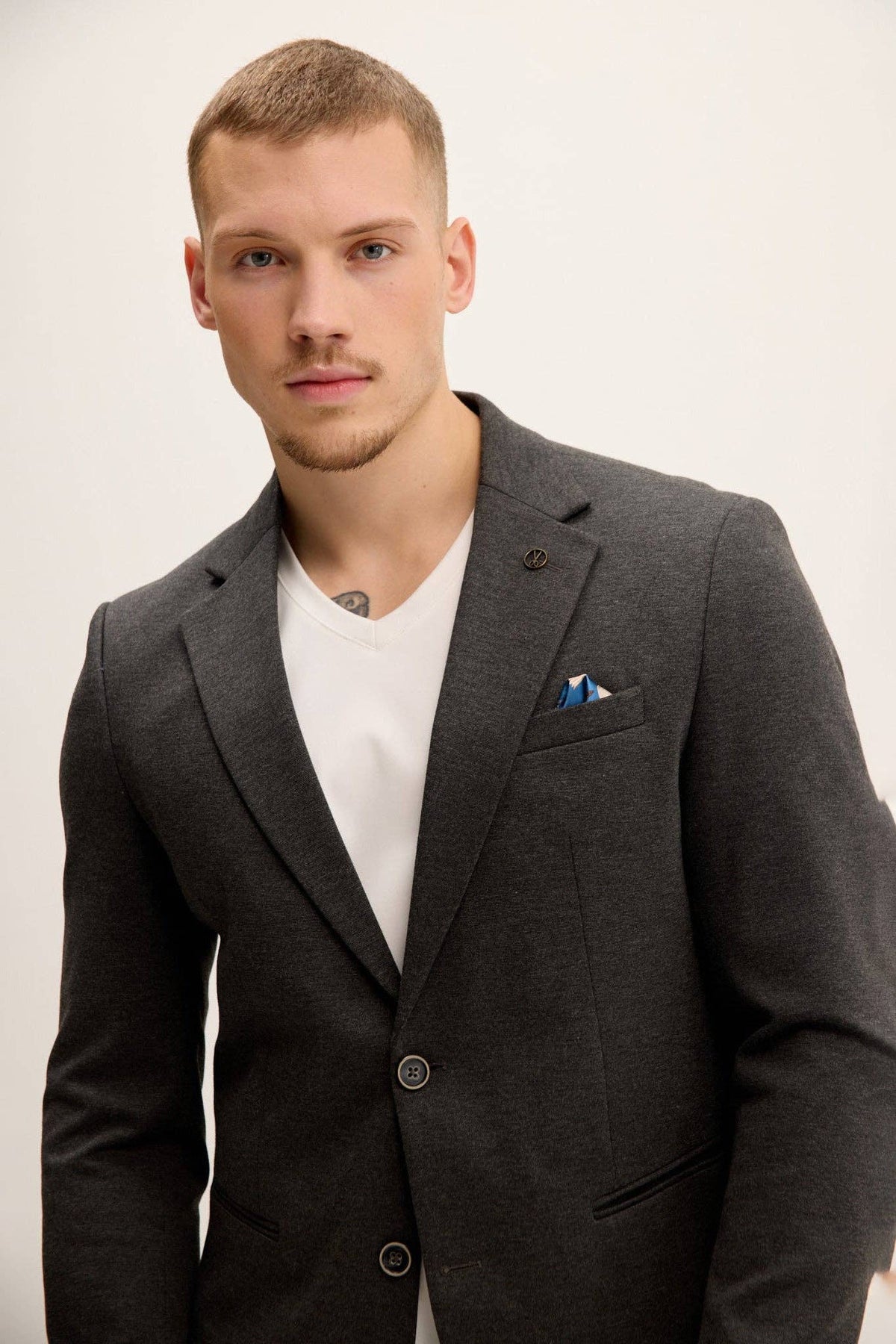 Men's Classic Fit Blazer - Anthracite