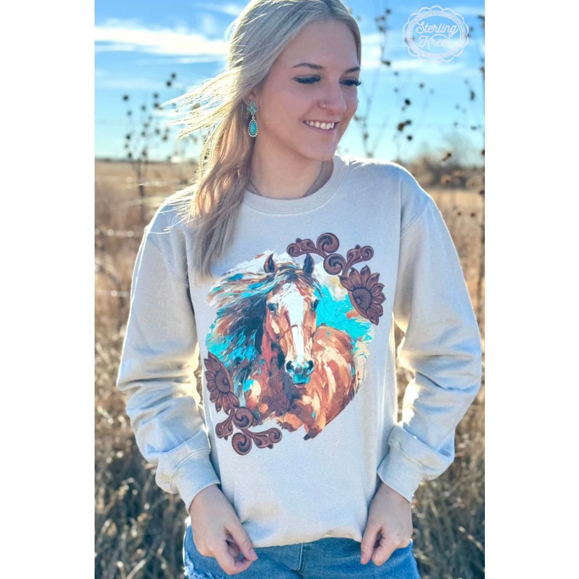 Sterling Kreek Painted Pony Sweatshirt