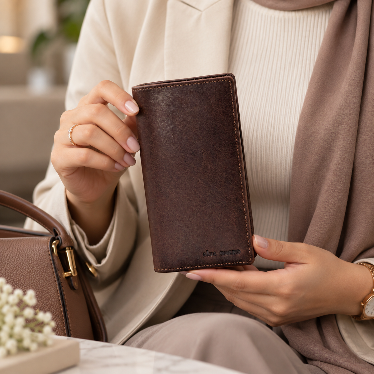 Genuine Leather Wallet RFID – Brown 385BR