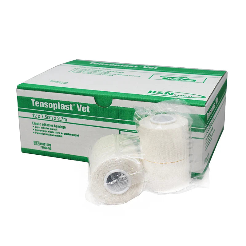 Tensoplast Vet (Elastoplast) Elastic Adhesive Bandage 7.5cmx2.7m
