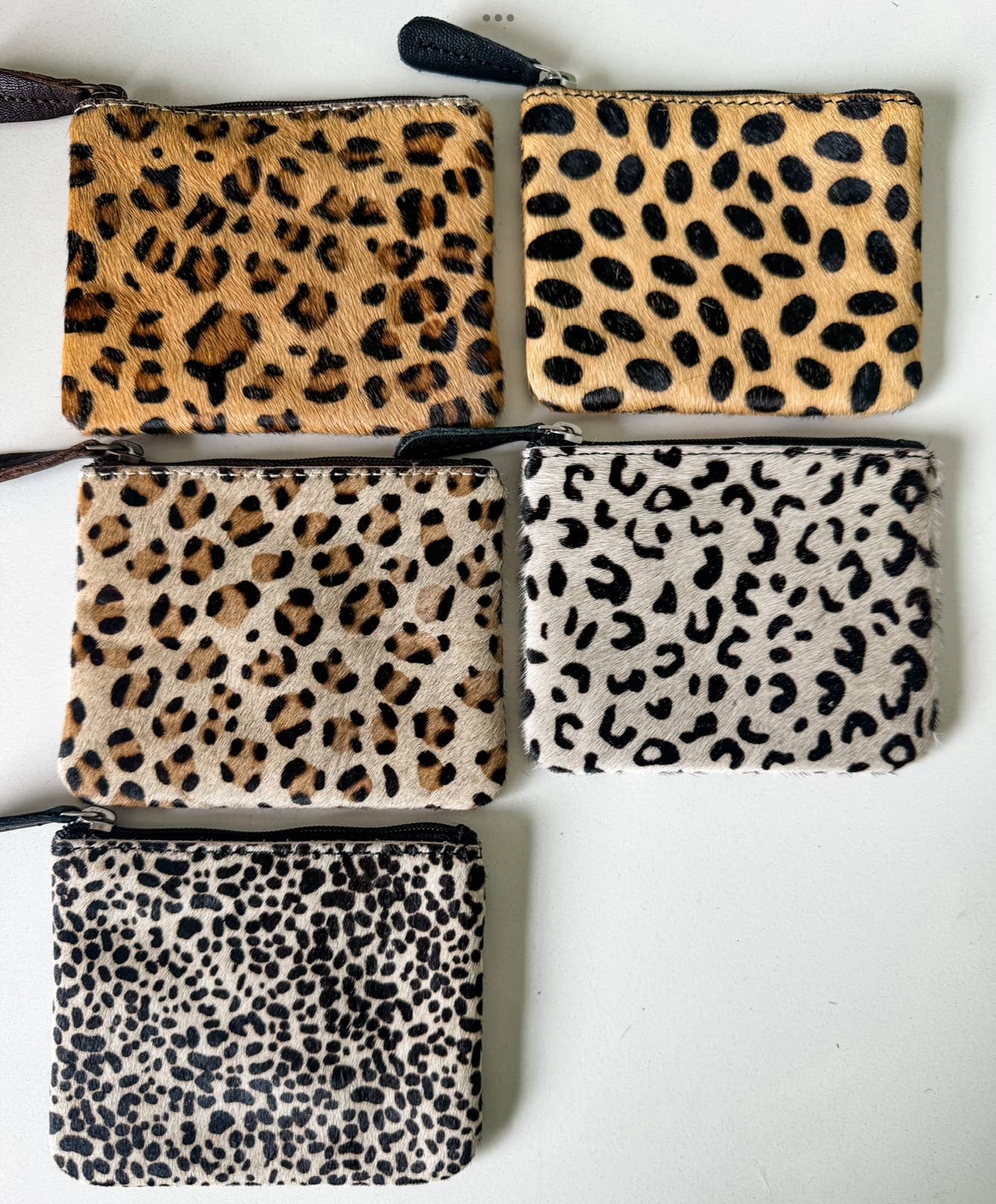 Western Cowhide Coin Change Money Pouch