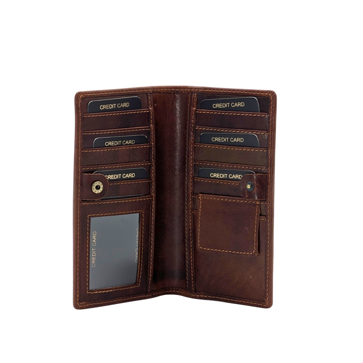 Genuine Leather Wallet RFID – Brown 385BR