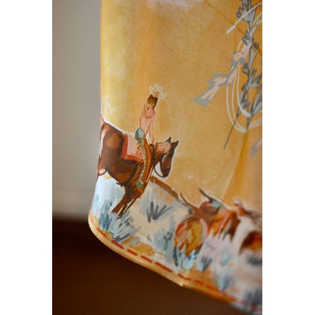 Longhorn Open Range Cowgirl Wild Rag: Western Scarf Bandana Silk Tencel Wildrag