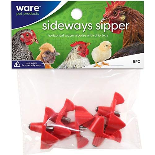 Sideways Sipper - Horizontal Water Nipples