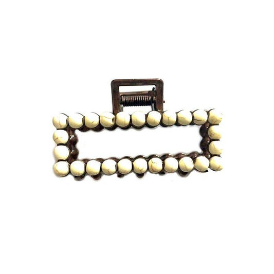 Western Mini Navajo Pearl Hair Claw