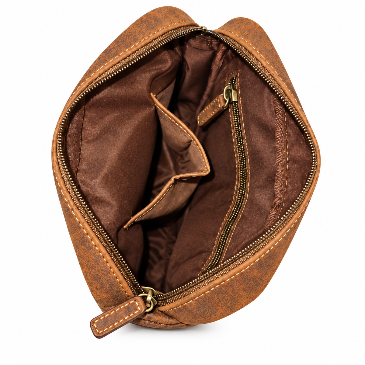 Genuine Leather Crossbody Purse Style – Brown 358