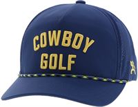 Hooey Cowboy Golf Yellow Embroidery Trucker Cat 2516T-NV
