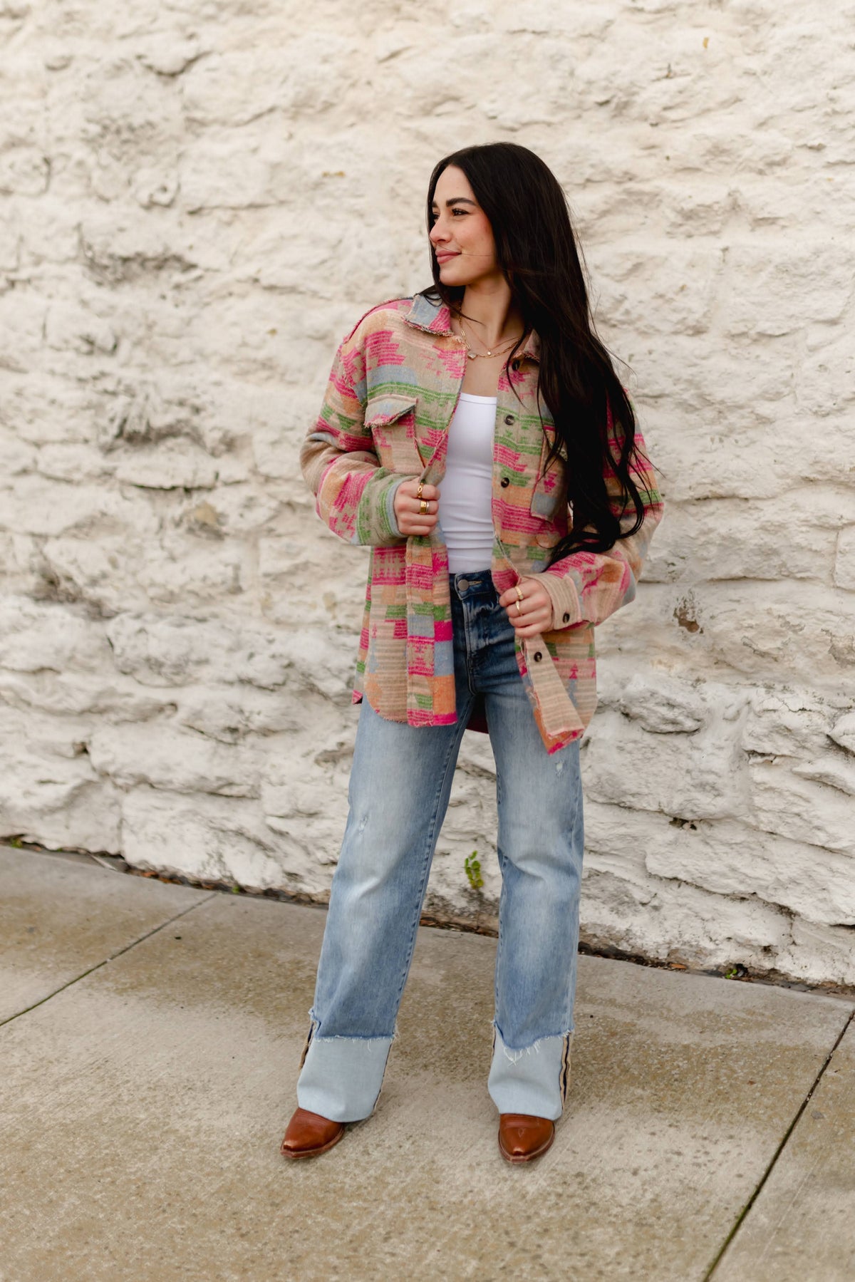 Turquoise Haven 1210 MULTI AZTEC JACKET