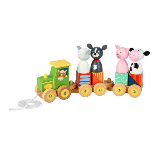 Orange Tree Toys - Farm Animal Puzzle Train