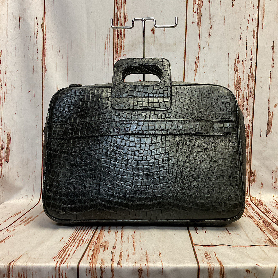 Twisted X - Exotic Black Caiman Leather Laptop Messenger/Briefcase TXBC-3