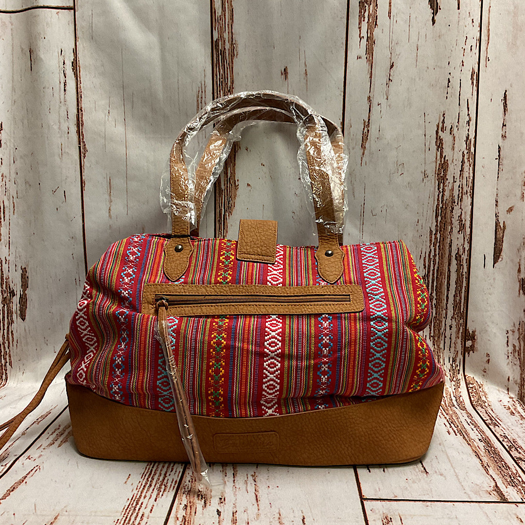 American West - Bandana Canvas & Leather Handbag B910623