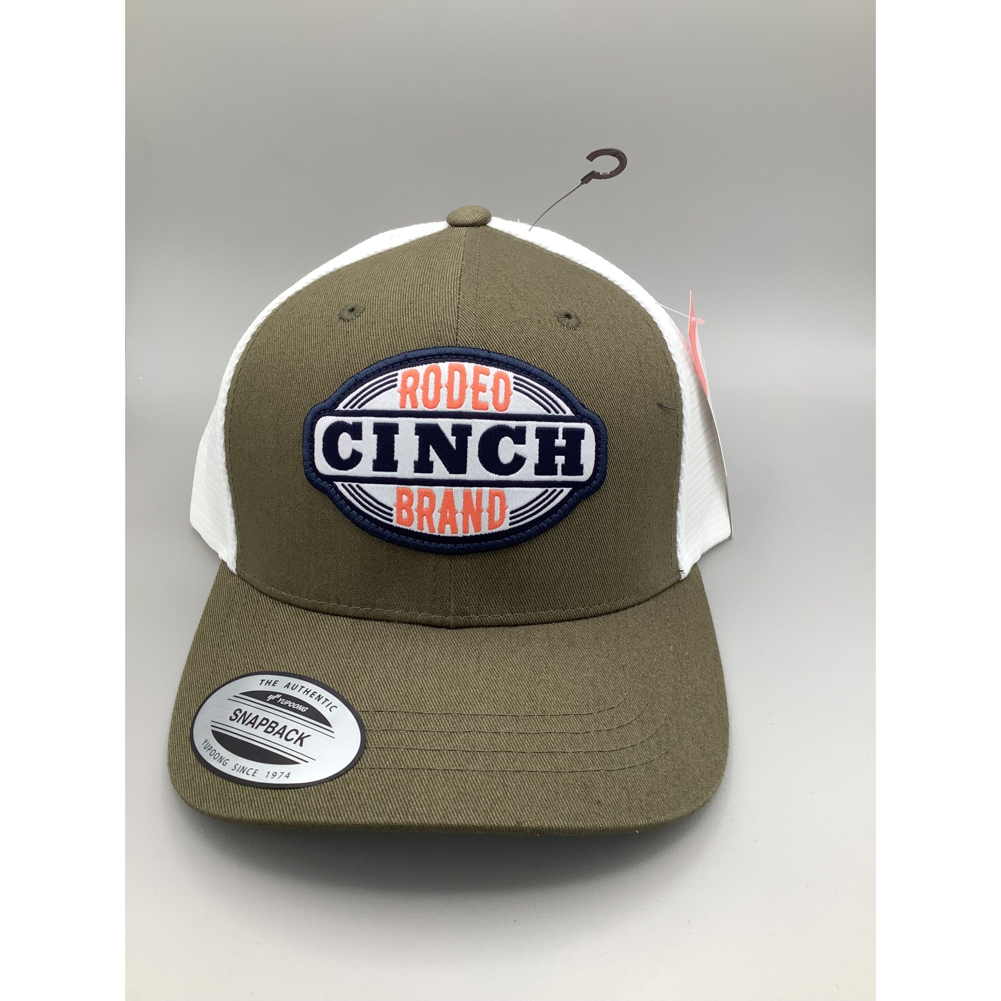 Mens Cinch Army Green Cap