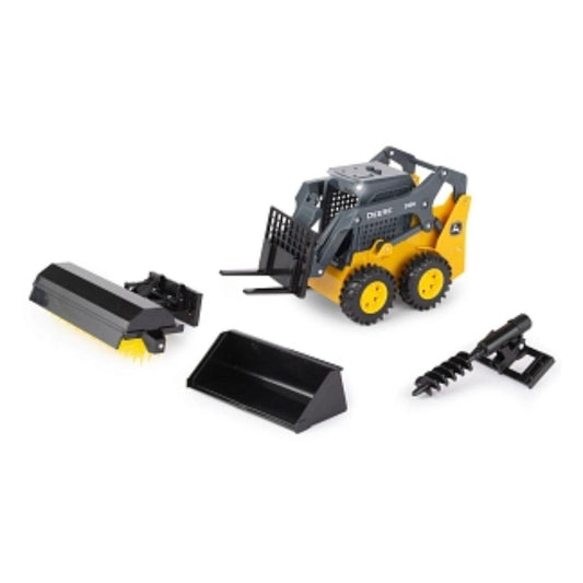 John Deere 1:16 John Deere 318G Skid Steer w/ Attachments LP77343