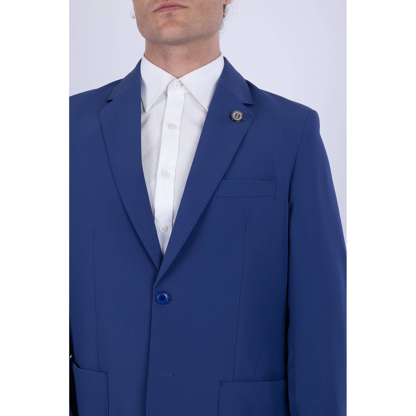 Men's 2-Pieces 2-Button Notch Lapel Suit Set 6SU08
