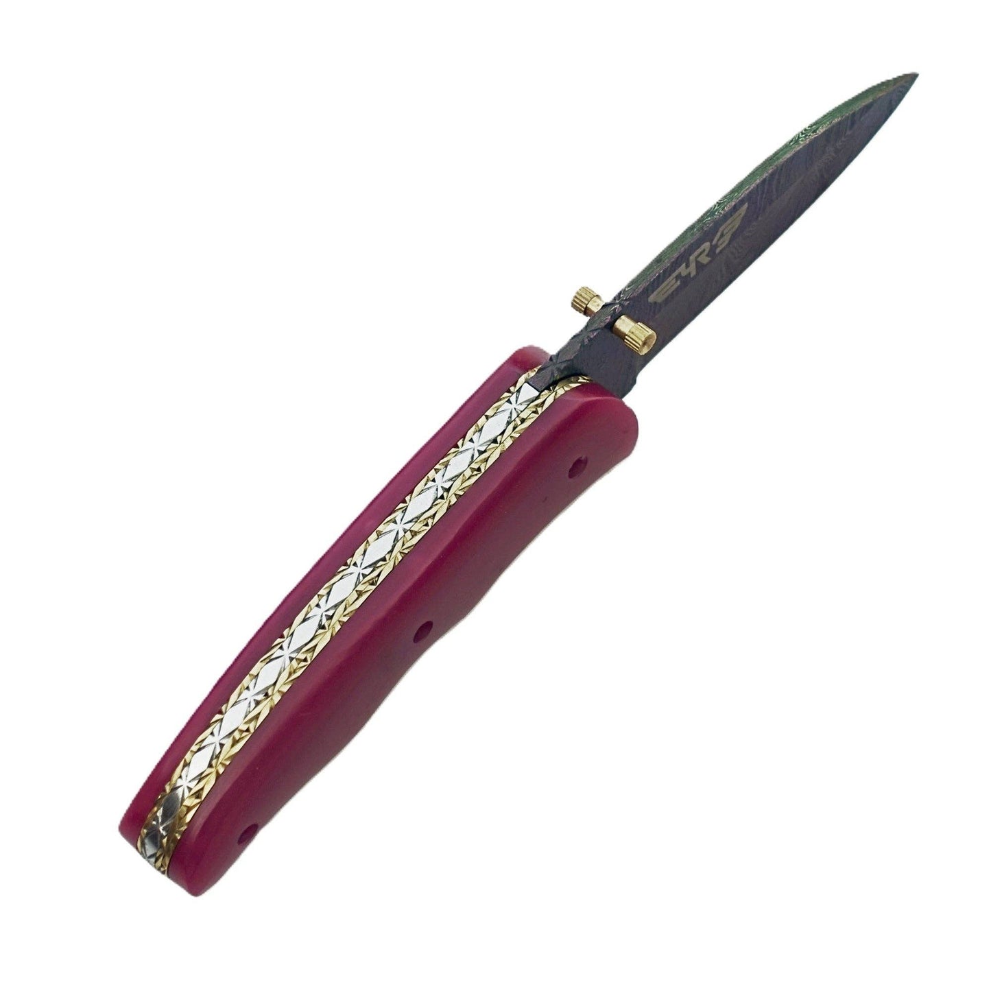 Sangria Folding Knife - Damascus Steel