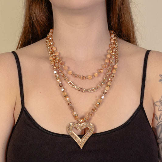 Layered Heart Necklace