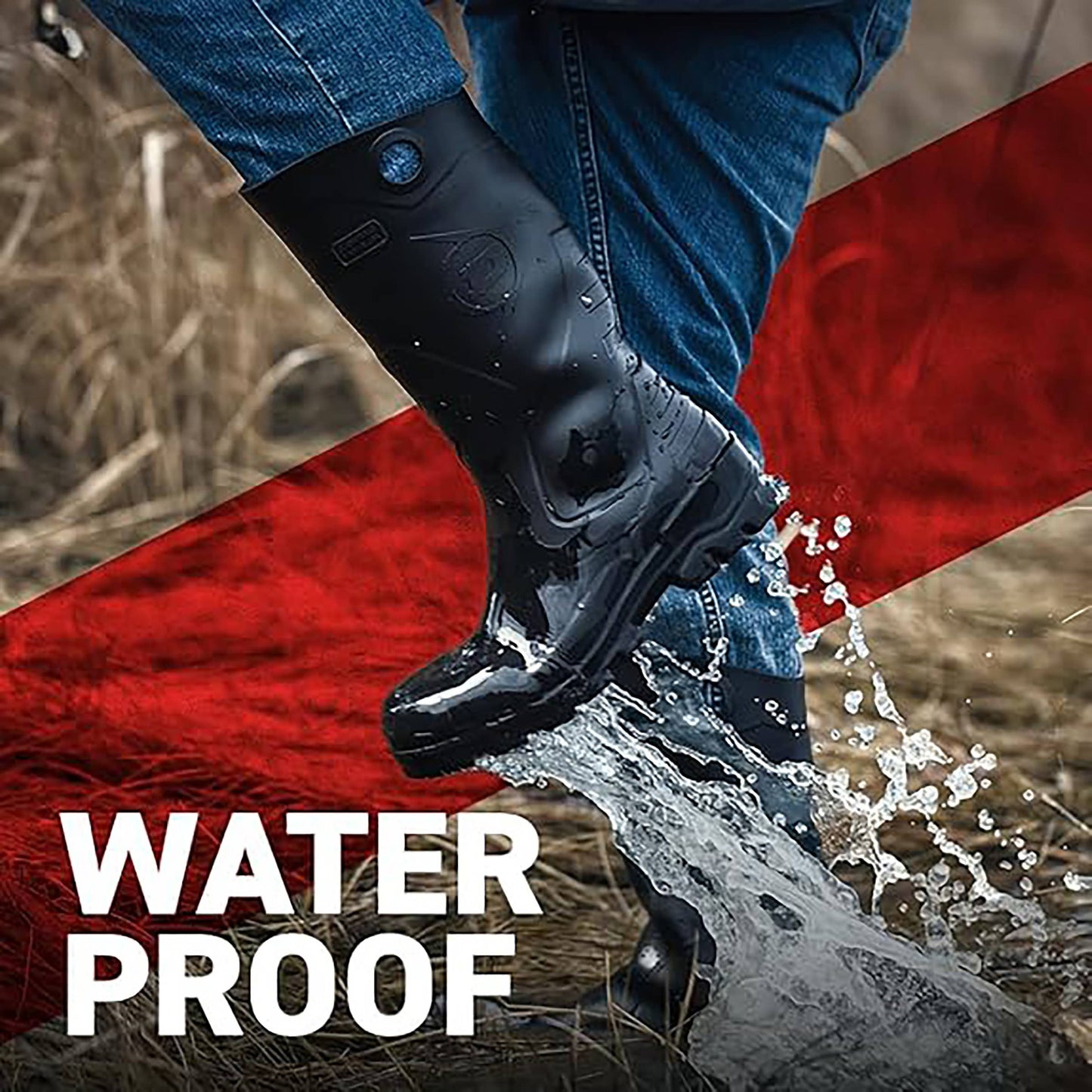 Chesapeake 8677500 Rubber Boots, Plain Toe 14"