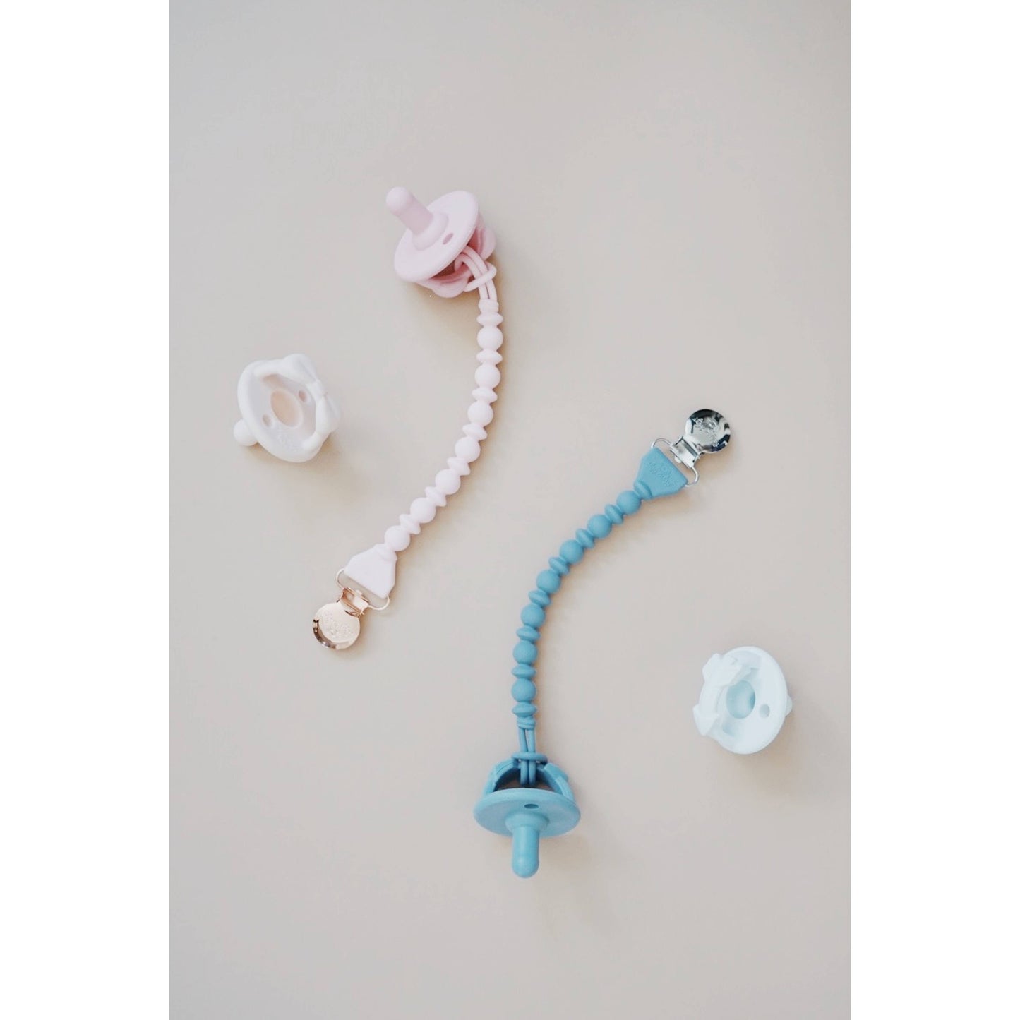 Sweetie Strap™ Silicone One-Piece Pacifier Clips