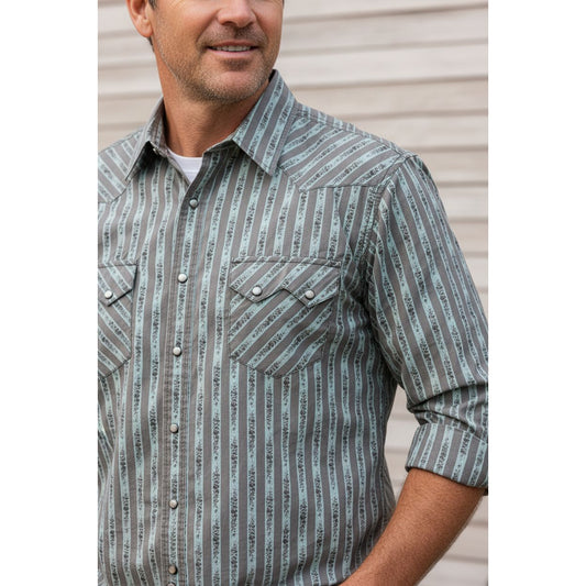 Cinch Men’s, Modern Fit Snap Up, Long Sleeve Shirt  MTW1301092