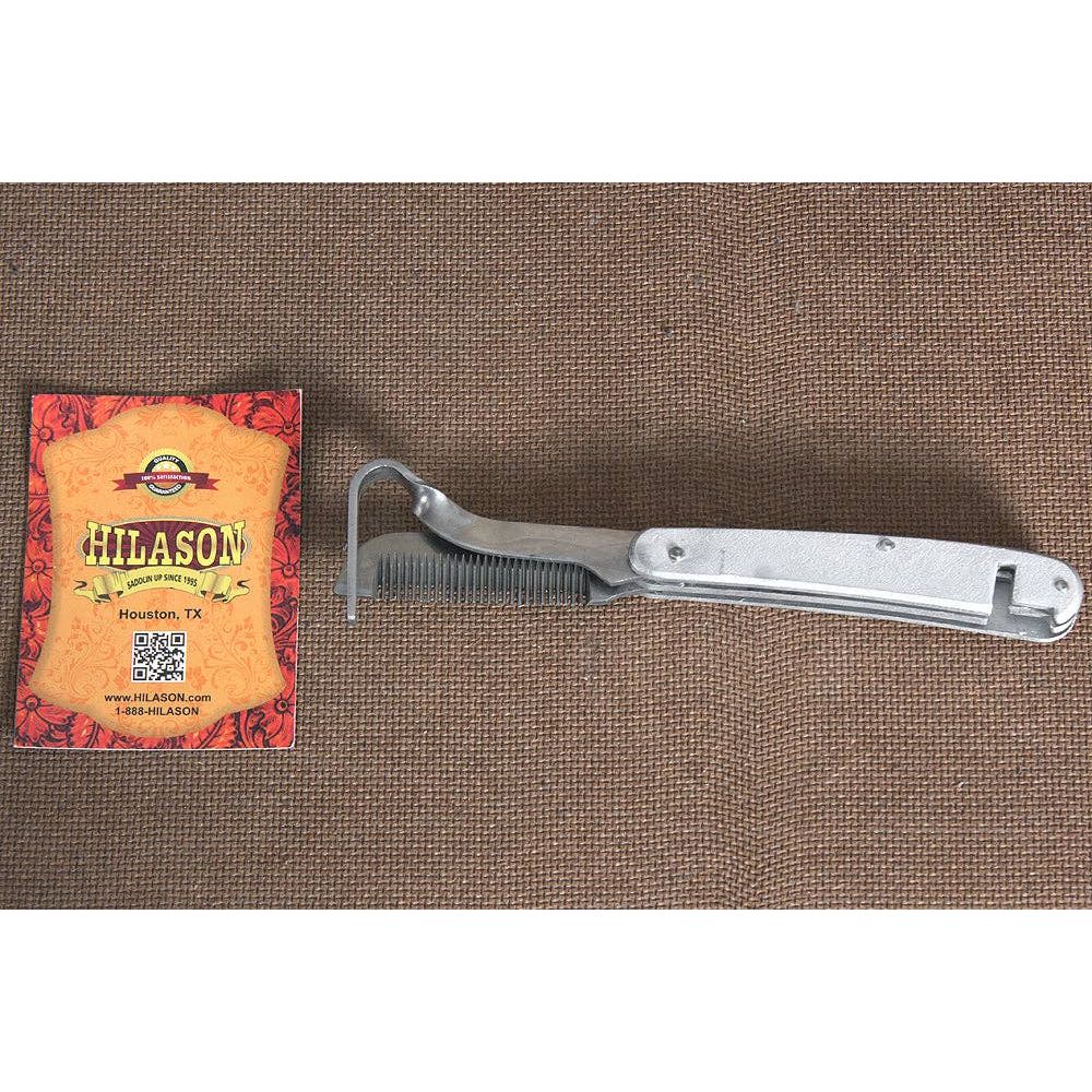 Hilason 2-in-1 Thinning Knife & Hoof Pick