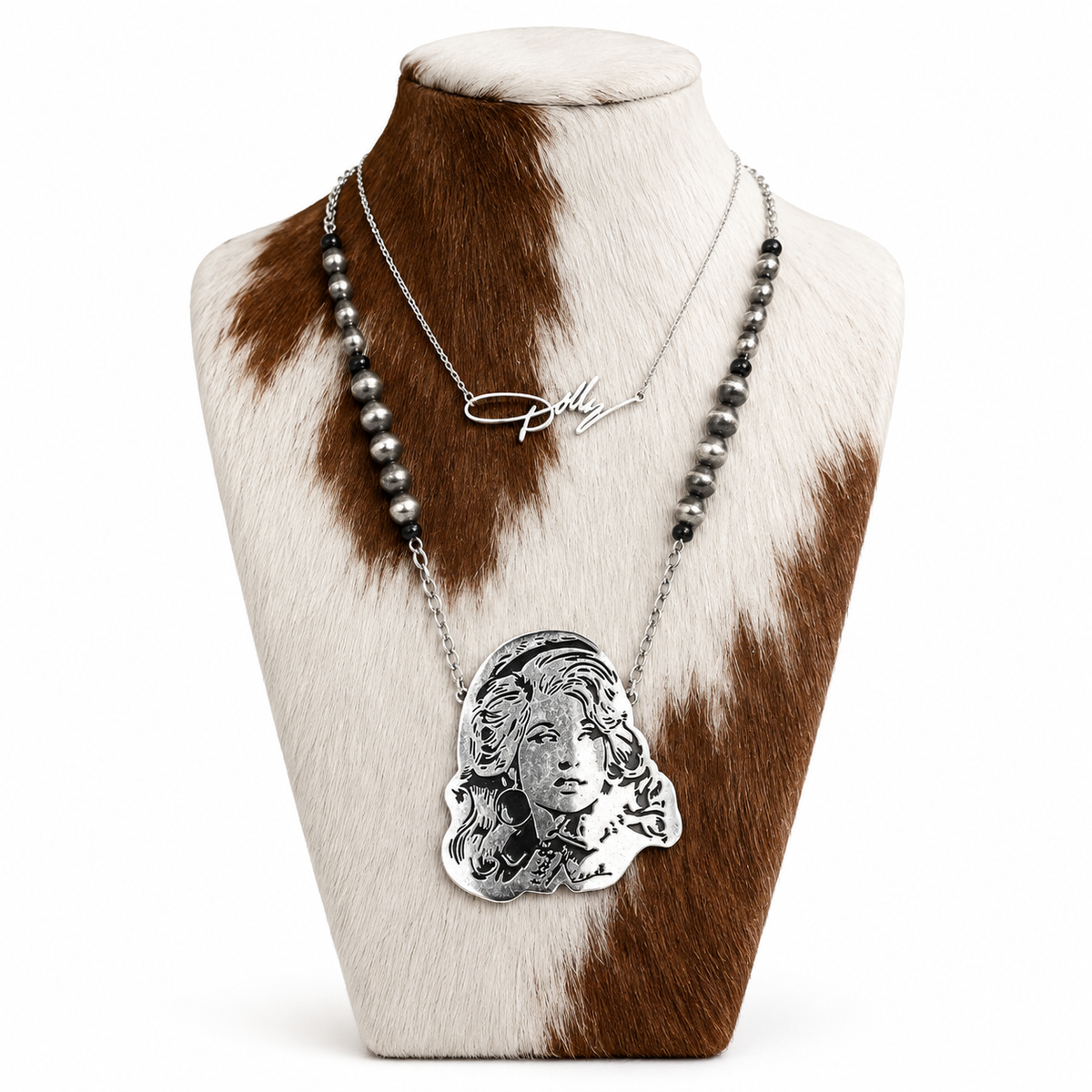 Western Dolly Navajo Pearl Layered Necklace