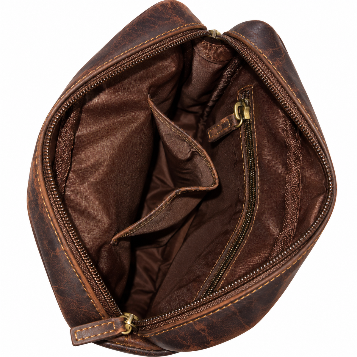 Genuine Leather Crossbody Purse Style – Brown 358