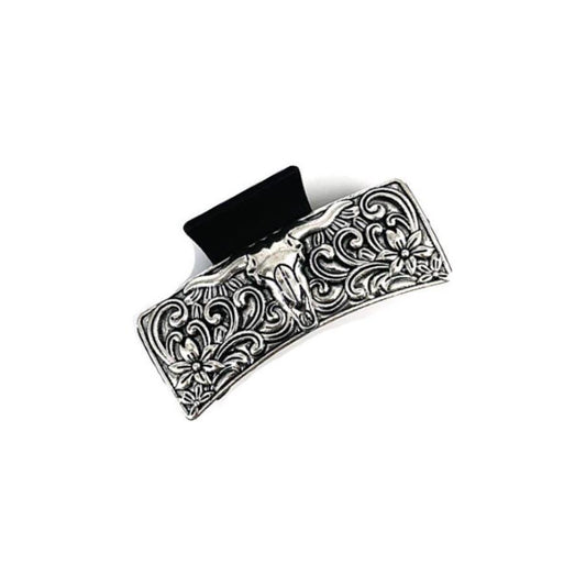 Snowing West - WESTERN STEER HEAD STYLE CASTING HAIR CLAW