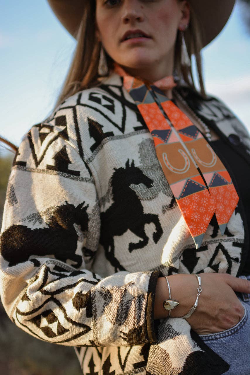 Frontier Bound Quilted Patchwork Twilly Scarf V1