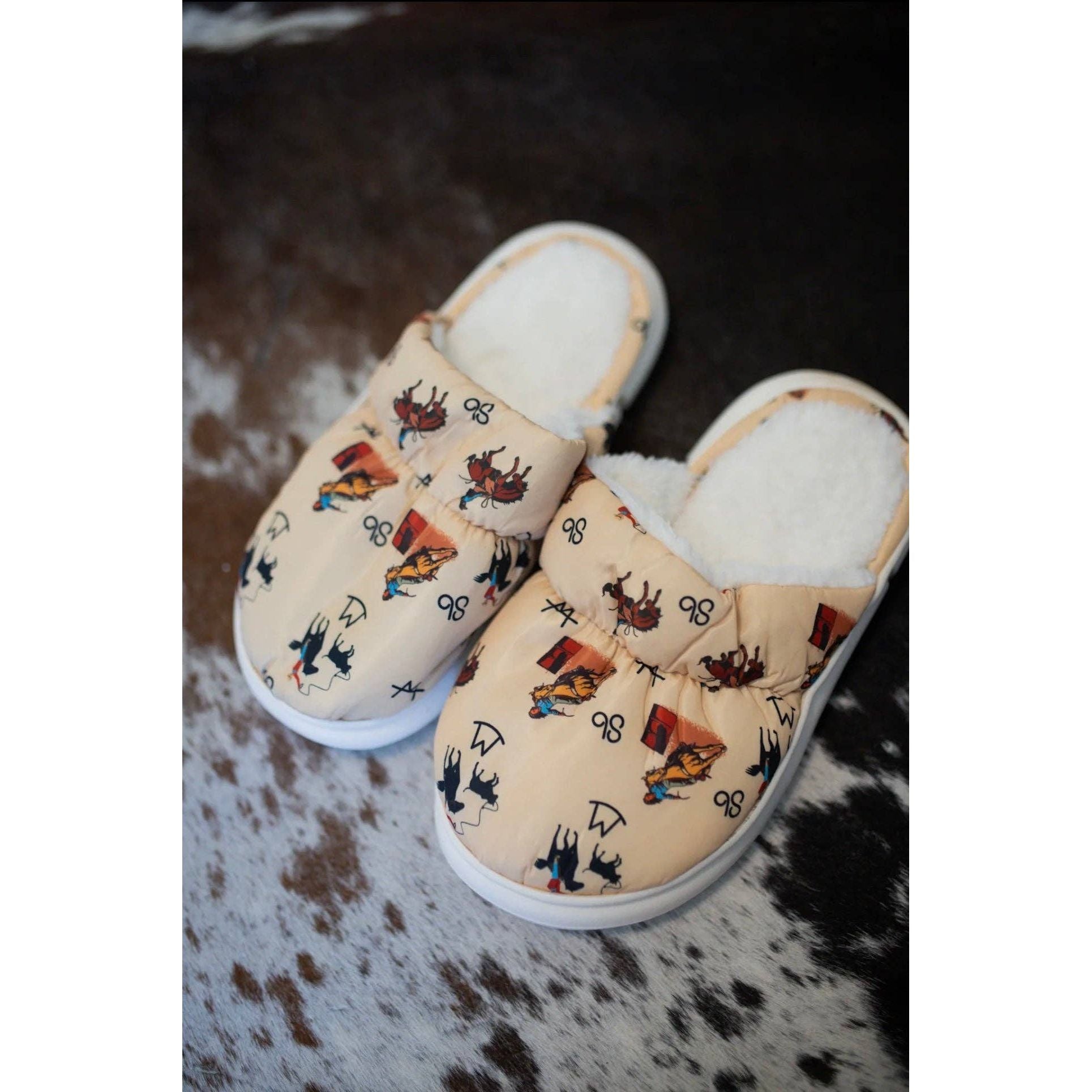 The Front Porch Label - Vintage Cowboy Slippers