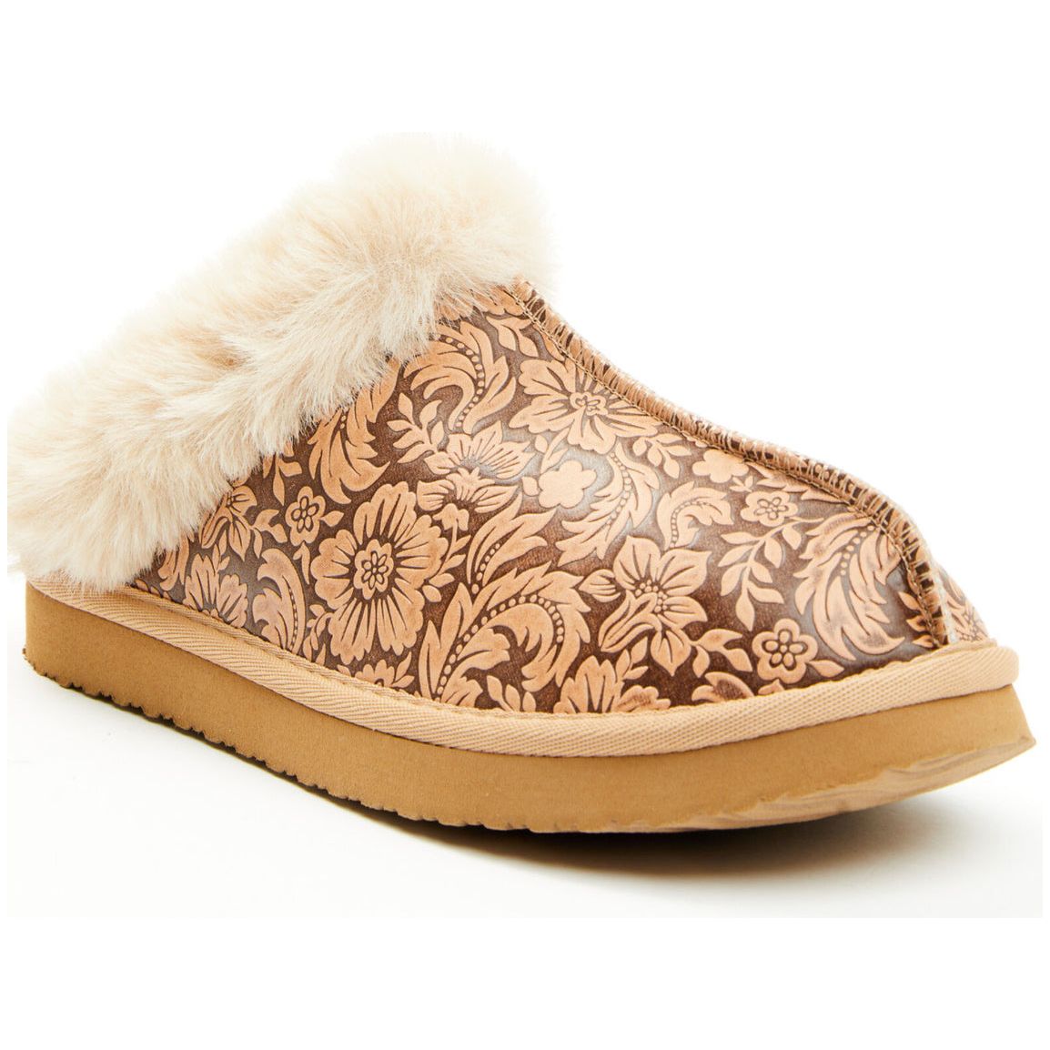 Very-G Lolly Nude Embossed Slippers