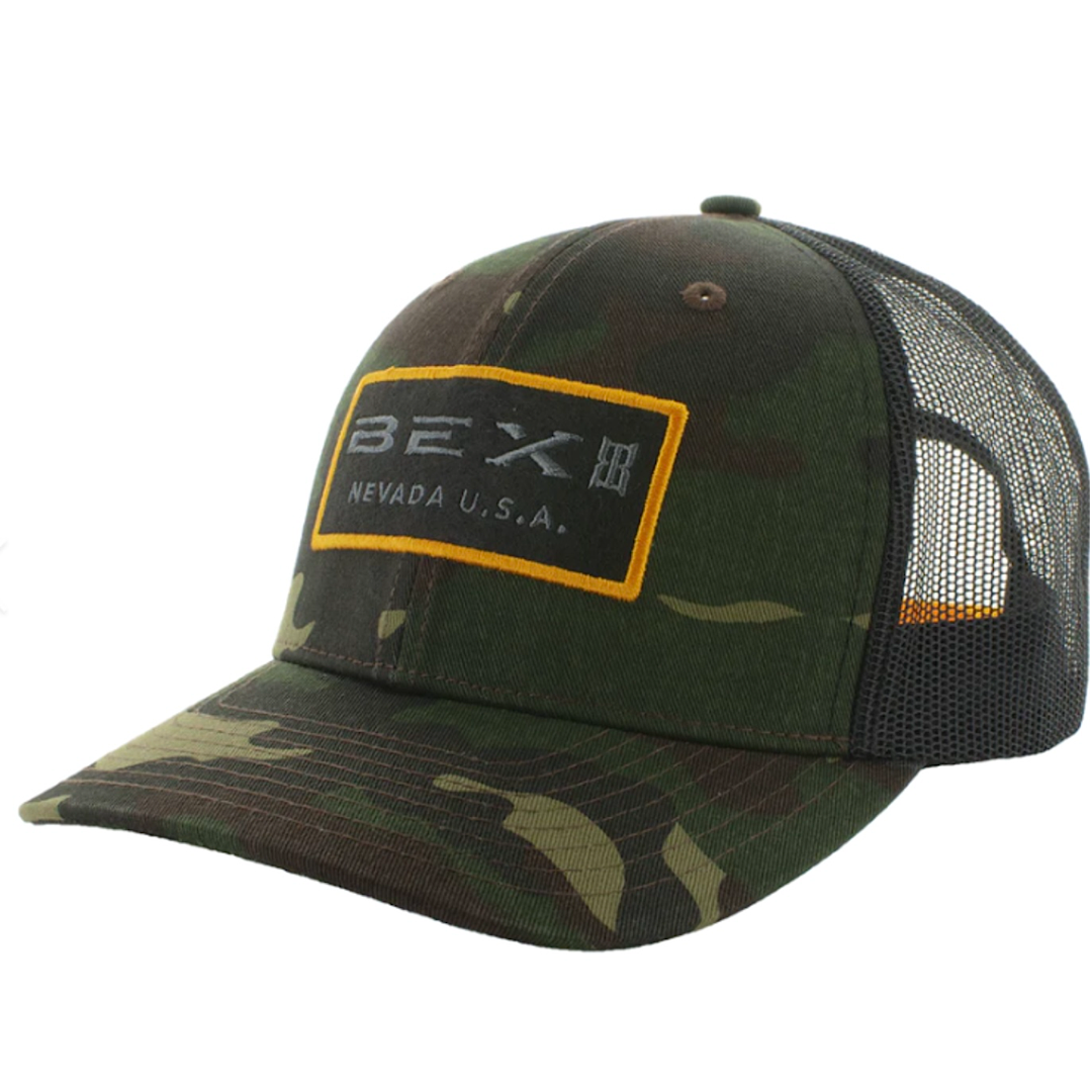 Bex - Concrete Camo & Black Snap Back Men’s Ball Cap H0188CA