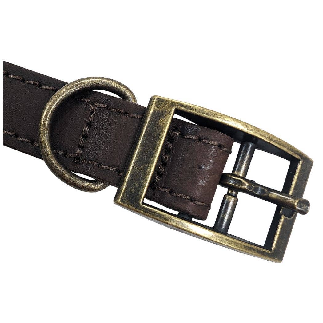 HugglePets Legacy Leather Dog Collar