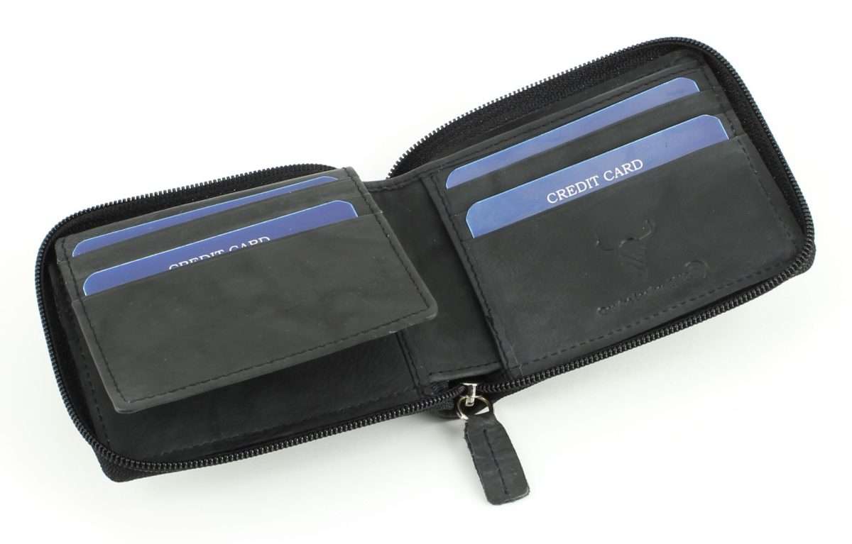 American Bison Zip Around Men's Wallet: 15712