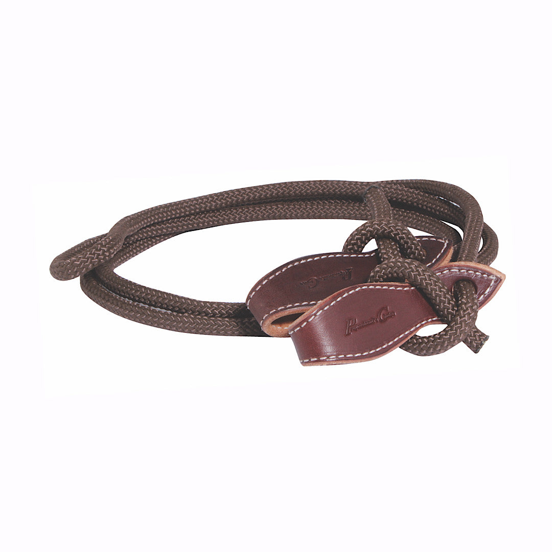 Professional’s Choice - Chocolate Brown Nylon 9’ Horseman’s Single Rein 7500-CHO