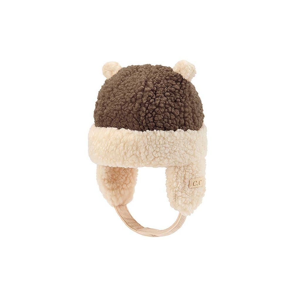 C.C Kids Teddy Bear Ears Earflaps Beanie