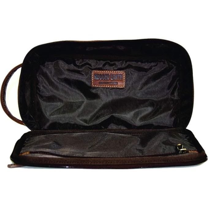 Rugged Earth Leather Case Toiletry Case