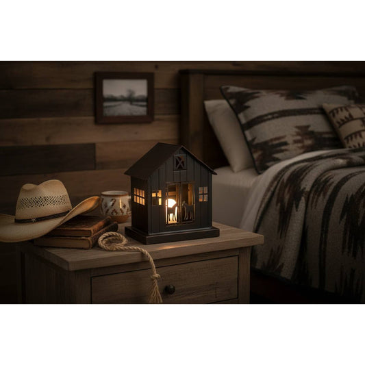 TWO HORSE BARN NIGHTLIGHT