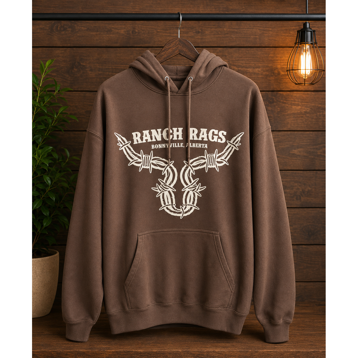 RanchRag's Ranch Tough Barbwire Hoodie