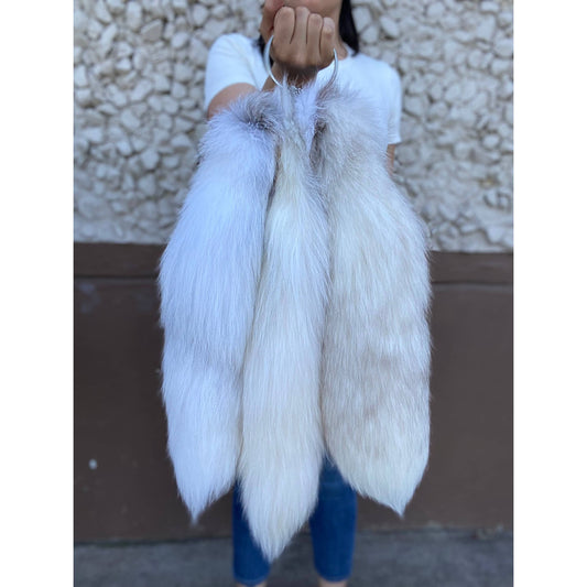 Arctic Marble Fox Tail