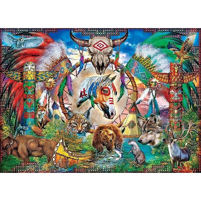 Masterpiece Gallery - Tribal Spirit Animals Jigsaw Puzzle 1000pc 82127