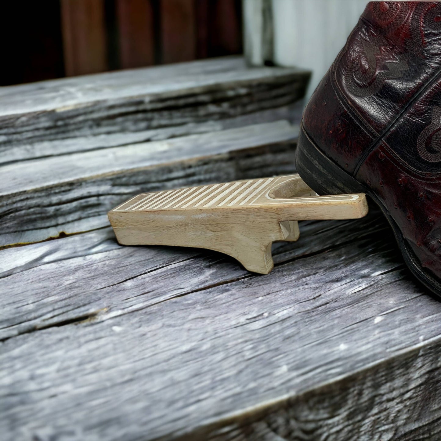 Boca Chica Hand Carved Mango Wood Boot & Shoe Jack