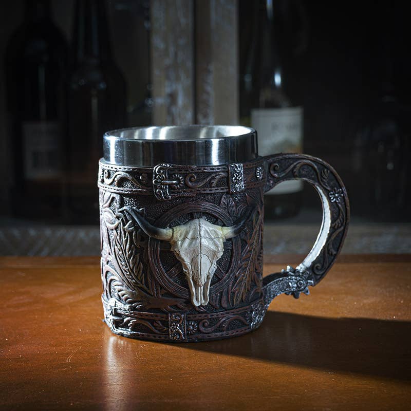 Western Cow Skull Coffee Mug