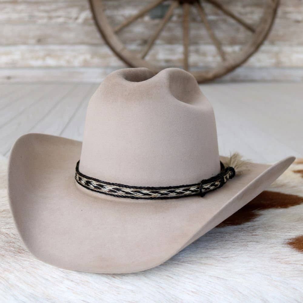 Willow Lane Hat Co. - Horsehair Braided Single Tassel Hat Band - Las Cruces