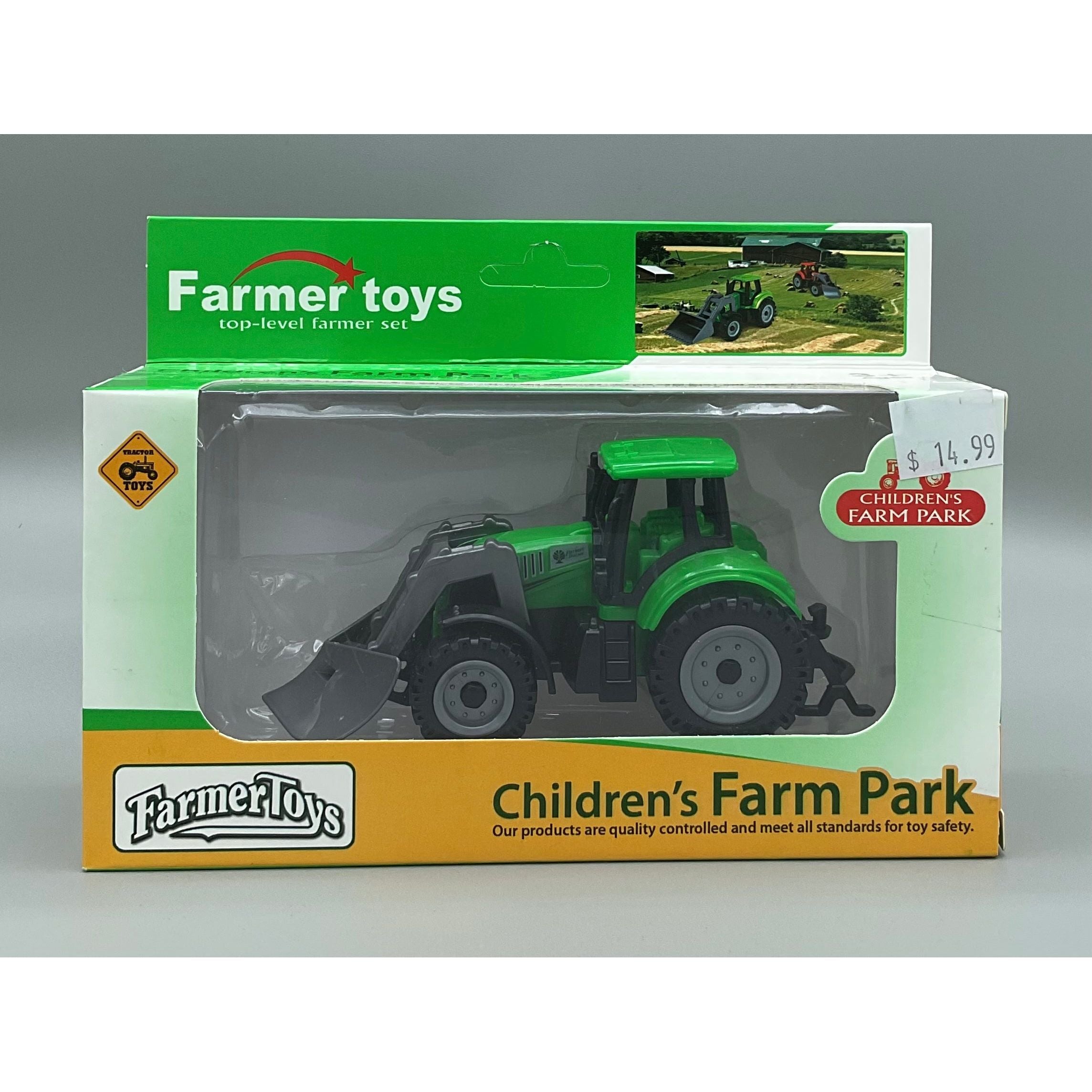 Farmer Toys - Free Wheel Green Tractor