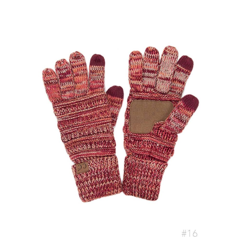 C.C Four Tone Touch Screen Compatible Gloves