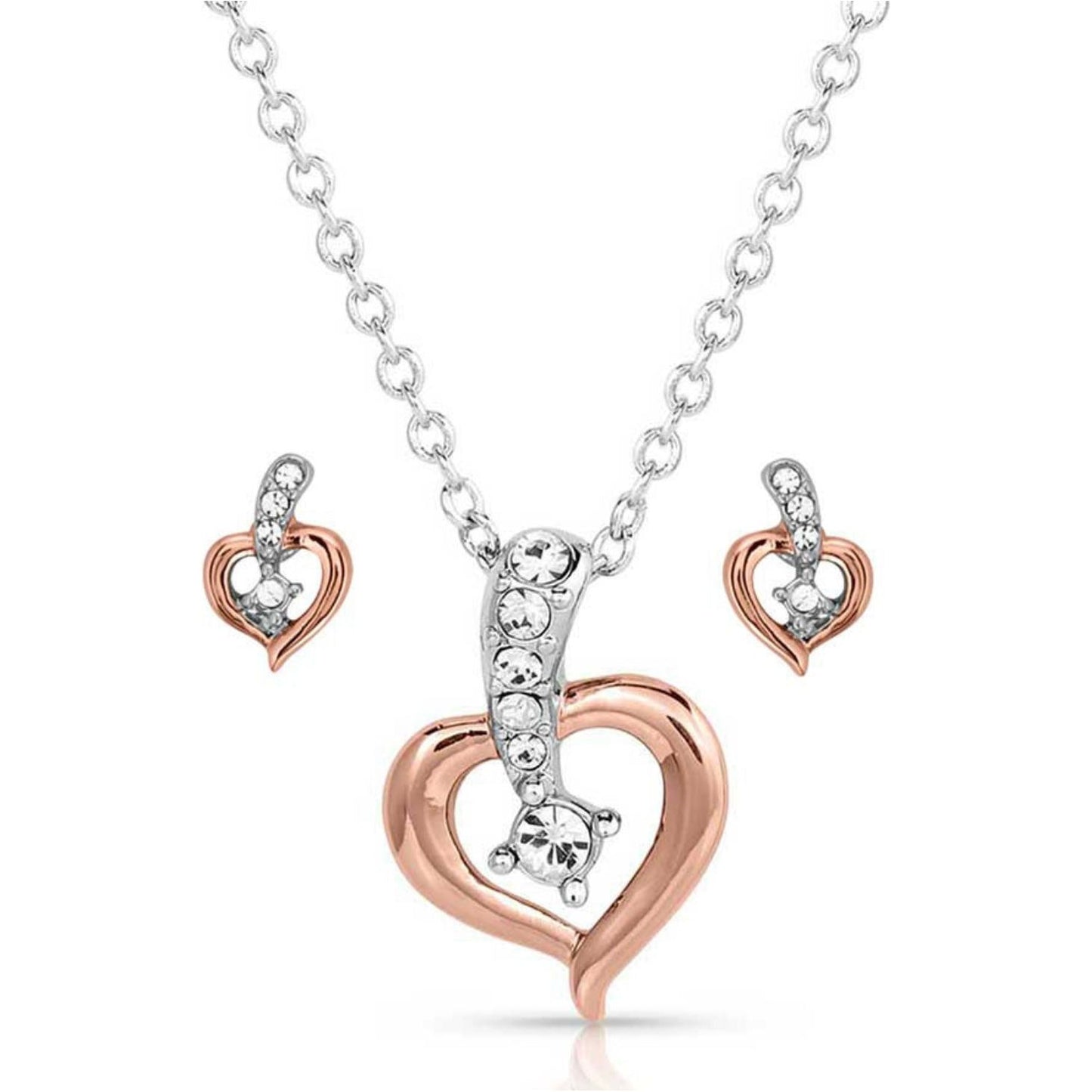 Heart On The Line Jewelry Set