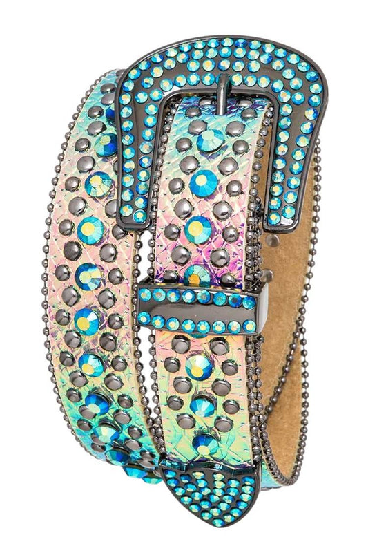 Crystal Buckle Iconic Fashion Belt